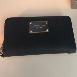 Navy blue Michael kors wallet